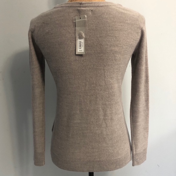 NWT! Apt. 9 Silver Studded Light Gray Sweater XSP - Picture 3 of 14